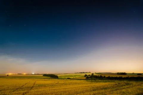 Starry summer night Stock Photos
