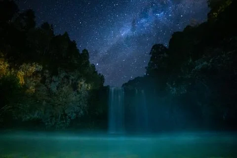Starry Waterfall Stock Photos