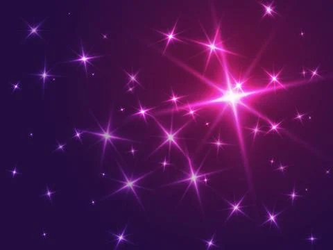 Stars abstract violet background Stock Illustration