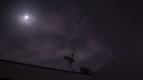Stars and antena timelapse Stock-Footage 40856414