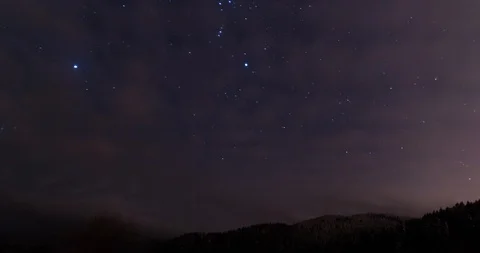 Stars and clouds  moving 库存影片 92797488