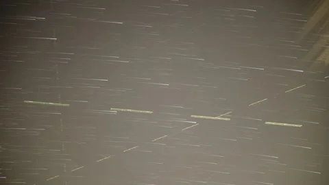 Stars and clouds nightscape timelapse under a light polluted sky Stock Footage 314238275