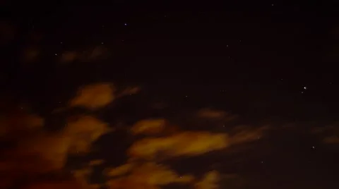 Stars and Clouds Timelapse Stock Footage 6519922