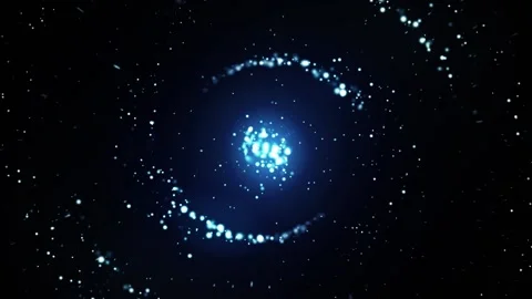 Stars and galaxies in a loop Stock Footage 236408473