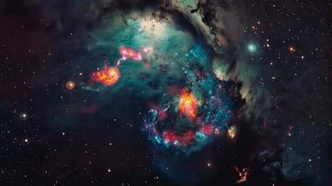 Stars and galaxy space. Elements of this image furnished by NASA. Stock Photos