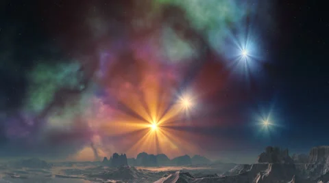 Stars and nebula Stock Footage 34315025