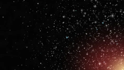 Stars and Sphered Bubbles Background Sun in Space Stock Footage 113311706