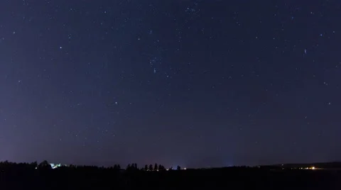 Stars and Thin Cirrus Stock Footage 54714829