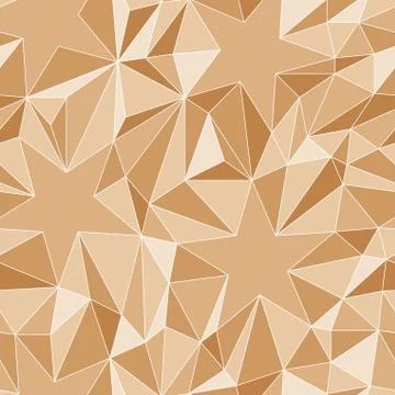 Stars and triangles - seamless vector pattern Illustrazione stock