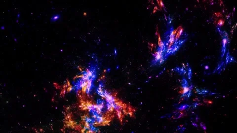 Stars and universe cosmos deep into space motion background Stock Footage 340451069