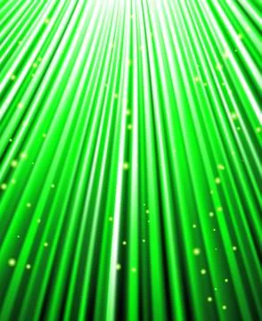 Stars are falling on the background of green rays. 스톡 일러스트