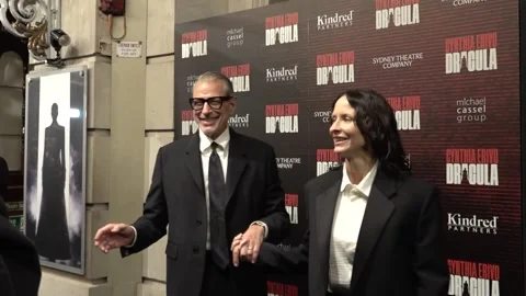 Stars arrive for Dracula opening night in London Stock Footage 329133339
