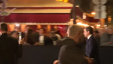 Stars arrive on the red carpet ahead of the Ballon d'Or awards ceremony Stock Footage 289575113