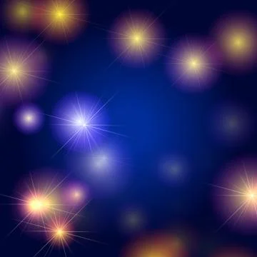 Stars background in blue Stock Illustration