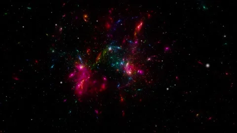 Stars background. Flying Through Space. Stock-Footage 152077533