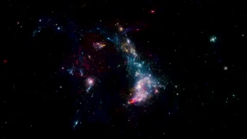 Stars background. Flying Through Space. Stock-Footage 152078162