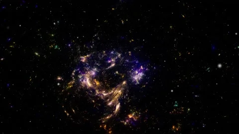 Stars background. Flying Through Space. Stock-Footage 152078163