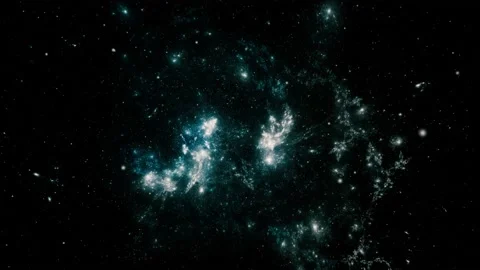Stars background. Flying Through Space. Stock-Footage 152078313