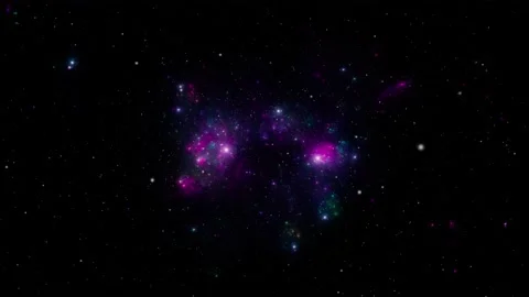 Stars background. Flying Through Space. Vidéo 152387126