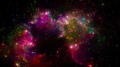 Stars background. Flying Through Space. Vidéo 155471225