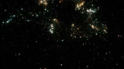 Stars background. Flying Through Space. Vidéo 155471278