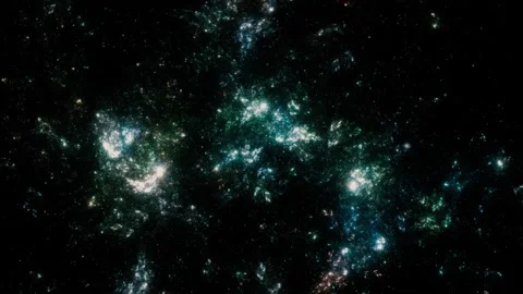 Stars background. Flying Through Space. Vidéo 156067736