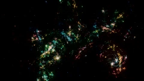 Stars background. Flying Through Space. Vidéo 156581161