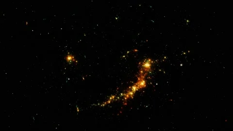 Stars background. Flying Through Space. 動画素材 156744866