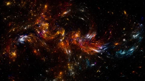 Stars background. Flying Through Space. 動画素材 156744867