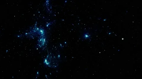 Stars background. Flying Through Space. 動画素材 156744879