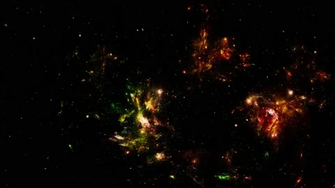 Stars background. Flying Through Space. 動画素材 156745429