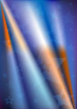 Stars on the background gradient mesh pattern with cones. Stock Illustration