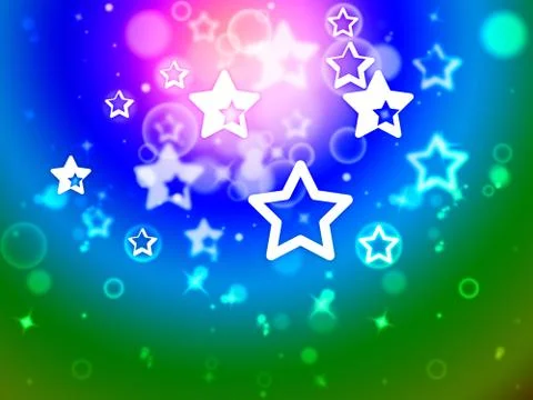 Stars Background Means Star Pattern Or Fantasy Effect Illustrazione stock