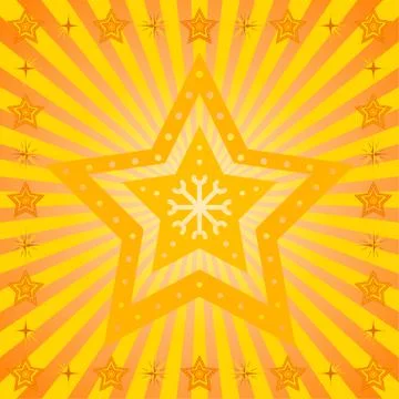 Stars background, orange Stock-Illustration