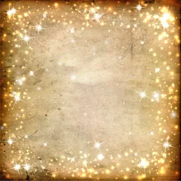 Stars on a background of parchment Stock Illustration