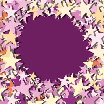 Stars background violet vector Stock Illustration
