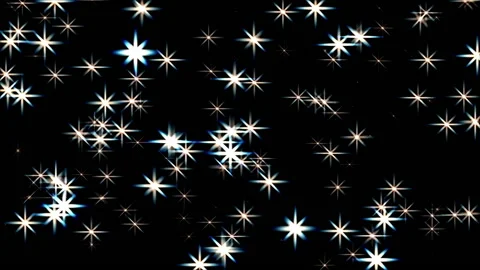 Stars On Black Background Loop  Stock-Footage 165032057