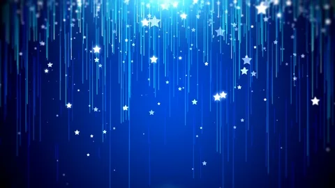 Stars blue background particles light Video stock 121471908
