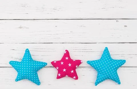 Stars border on white background Stock Photos