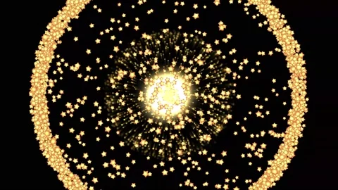 Stars burst extraction motion graphics with night background Stock Footage 209566313