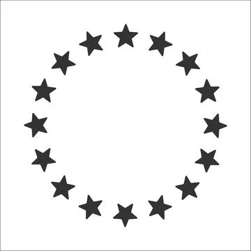 Stars circle icon Stock Illustration