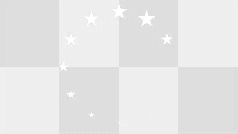 Stars circle preloader on transparent background with alpha channel. Stock Footage 168942677