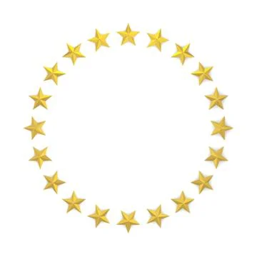 Stars in a circle shape Stock Illustration