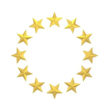 Stars in a circle shape Stock Illustration
