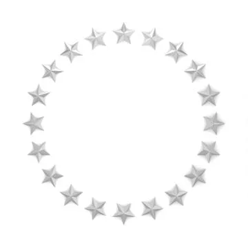 Stars in a circle shape Stock Illustration