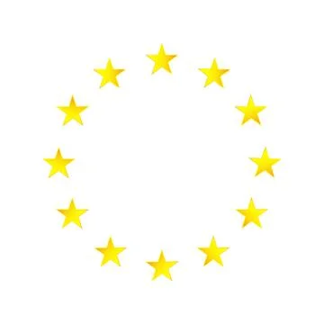 Stars in circle shape Stock Illustration