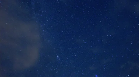 Stars &amp; Clouds Time Lapse Stock Footage 33713051
