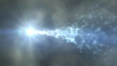 Stars Colliding and Exploding Converging into a Bigger Brighter Star Stock Footage 143194197
