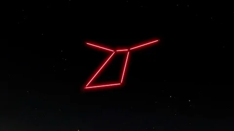 The stars connect one by one to form the constellation of Cancer the Crab. Stock Footage 90513863