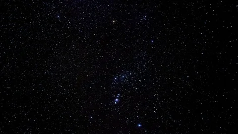 Stars in the constellation of Orion Stock Footage